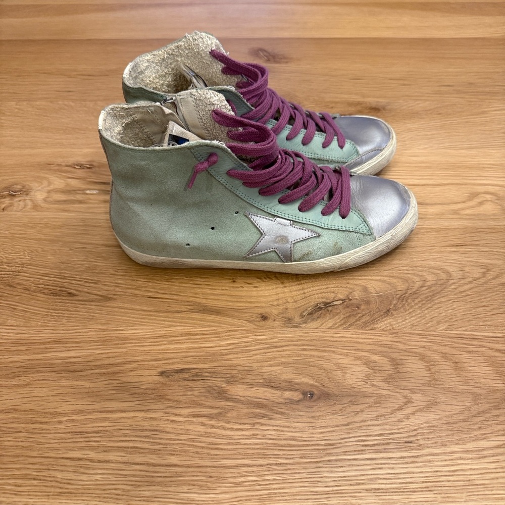 Golden Goose Suede Francy High Top Sneakers